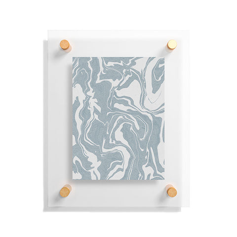 Emanuela Carratoni Abstract Liquid Texture Floating Acrylic Print