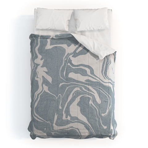 Emanuela Carratoni Abstract Liquid Texture Comforter