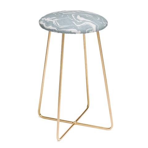 Emanuela Carratoni Abstract Liquid Texture Counter Stool