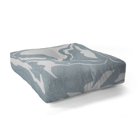 Emanuela Carratoni Abstract Liquid Texture Floor Pillow Square