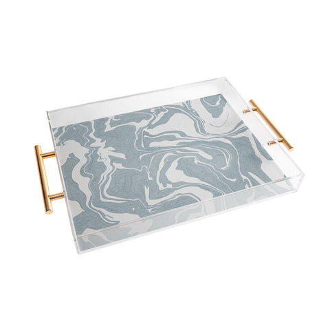 Emanuela Carratoni Abstract Liquid Texture Acrylic Tray