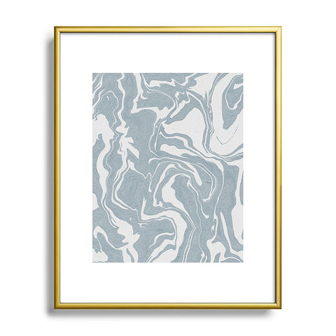 Emanuela Carratoni Abstract Liquid Texture Metal Framed Art Print