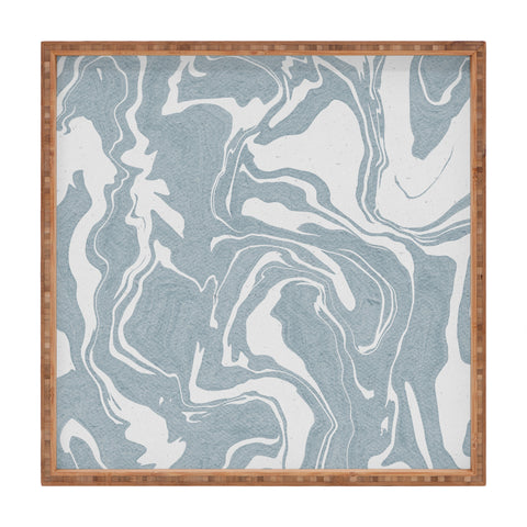 Emanuela Carratoni Abstract Liquid Texture Square Tray