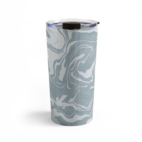 Emanuela Carratoni Abstract Liquid Texture Travel Mug