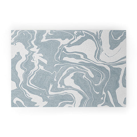 Emanuela Carratoni Abstract Liquid Texture Welcome Mat