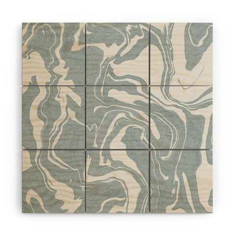 Emanuela Carratoni Abstract Liquid Texture Wood Wall Mural