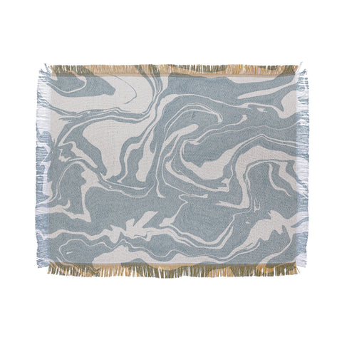 Emanuela Carratoni Abstract Liquid Texture Throw Blanket