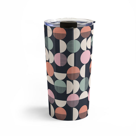 Emanuela Carratoni Abstract Moon Pattern Travel Mug