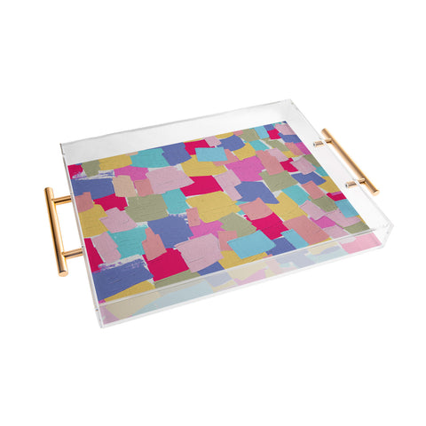 Emanuela Carratoni Abstract Painting 2 Acrylic Tray