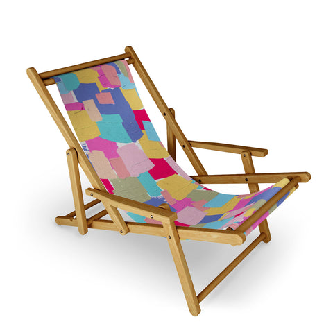 Emanuela Carratoni Abstract Painting 2 Sling Chair