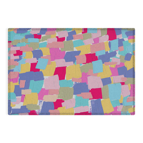 Emanuela Carratoni Abstract Painting 2 Outdoor Rug