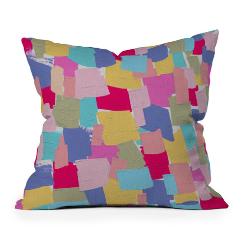 Emanuela Carratoni Abstract Painting 2 Throw Pillow