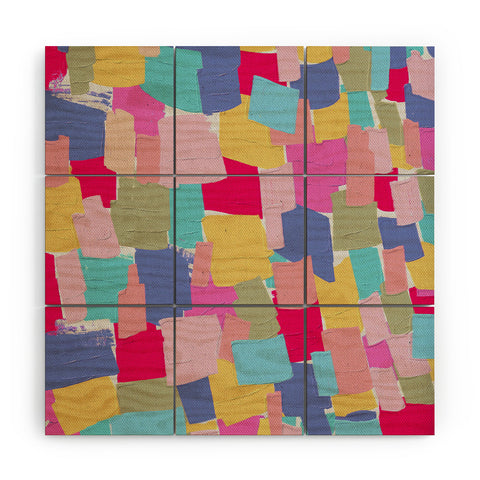 Emanuela Carratoni Abstract Painting 2 Wood Wall Mural