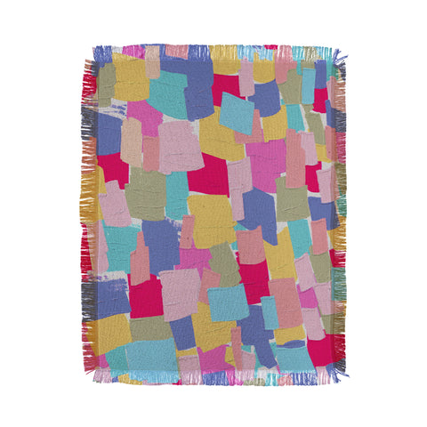 Emanuela Carratoni Abstract Painting 2 Throw Blanket