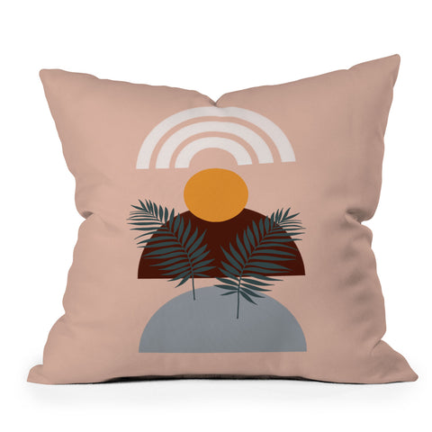 Emanuela Carratoni Abstract Sunset Outdoor Throw Pillow