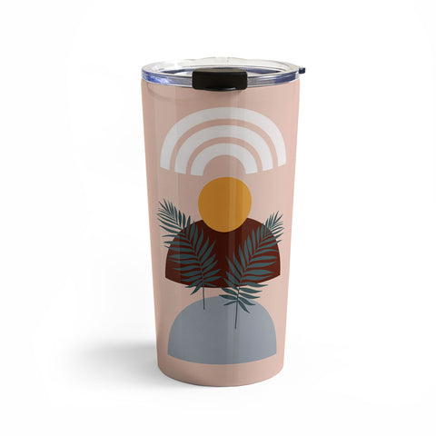 Emanuela Carratoni Abstract Sunset Travel Mug