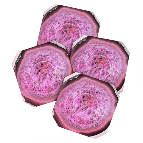 Emanuela Carratoni Agate Mandala Coaster Set