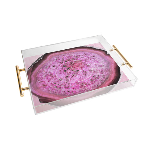 Emanuela Carratoni Agate Mandala Acrylic Tray