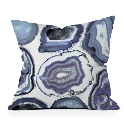 Emanuela Carratoni Agate Rhapsody Outdoor Throw Pillow