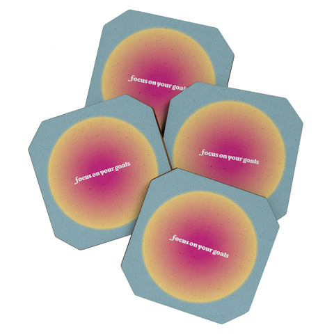 Emanuela Carratoni Angel Numbers Reflect 666 Coaster Set