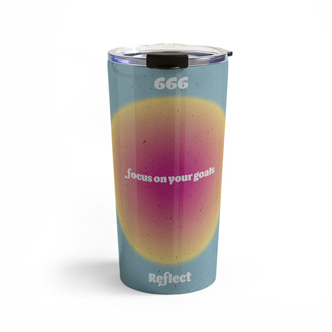 Emanuela Carratoni Angel Numbers Reflect 666 Travel Mug