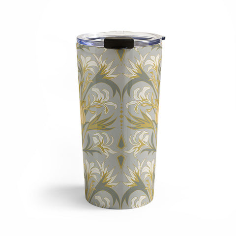Emanuela Carratoni Art Deco Flowers Travel Mug