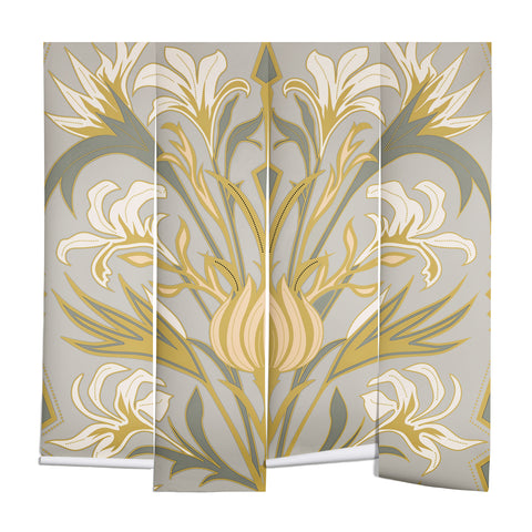 Emanuela Carratoni Art Deco Flowers Wall Mural