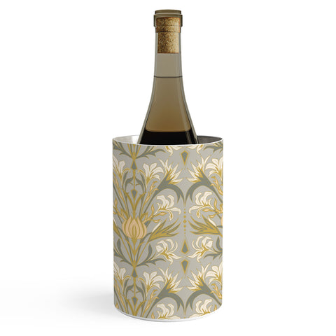 Emanuela Carratoni Art Deco Flowers Wine Chiller