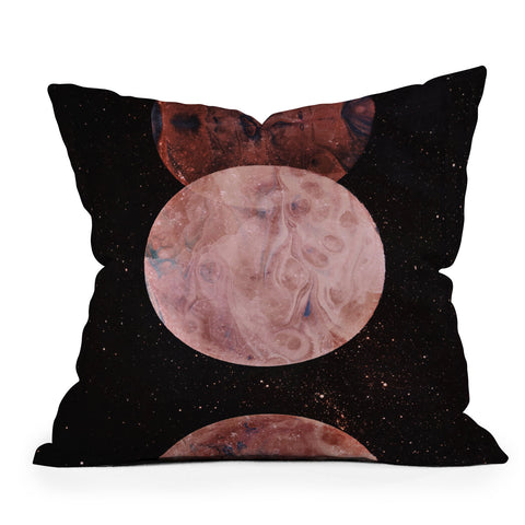 Emanuela Carratoni Autumnal Planets Outdoor Throw Pillow