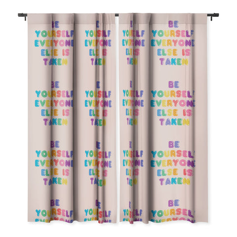 Emanuela Carratoni Be Always Yourself Blackout Window Curtain