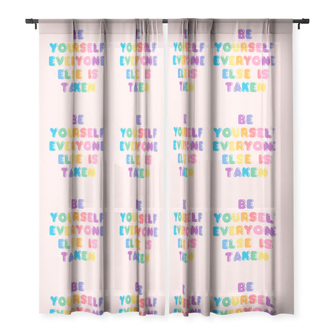 Emanuela Carratoni Be Always Yourself Sheer Window Curtain