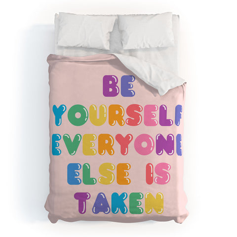 Emanuela Carratoni Be Always Yourself Duvet Cover