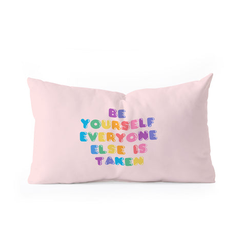 Emanuela Carratoni Be Always Yourself Oblong Throw Pillow