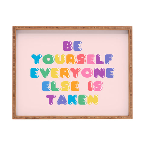 Emanuela Carratoni Be Always Yourself Rectangular Tray