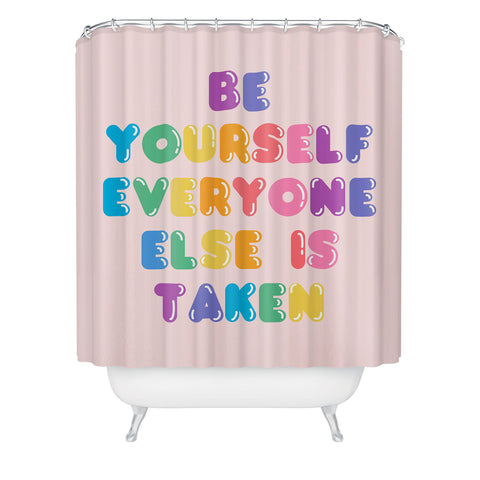 Emanuela Carratoni Be Always Yourself Shower Curtain