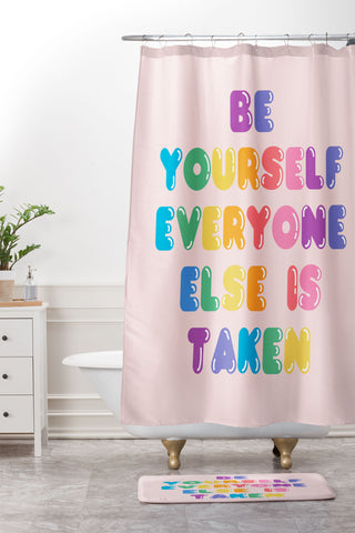 Emanuela Carratoni Be Always Yourself Shower Curtain And Mat