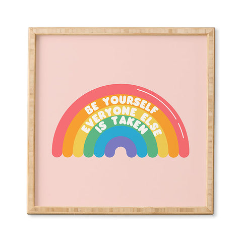 Emanuela Carratoni Be Yourself Everyone Framed Wall Art