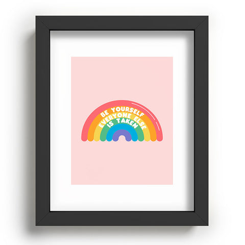 Emanuela Carratoni Be Yourself Everyone Recessed Framing Rectangle