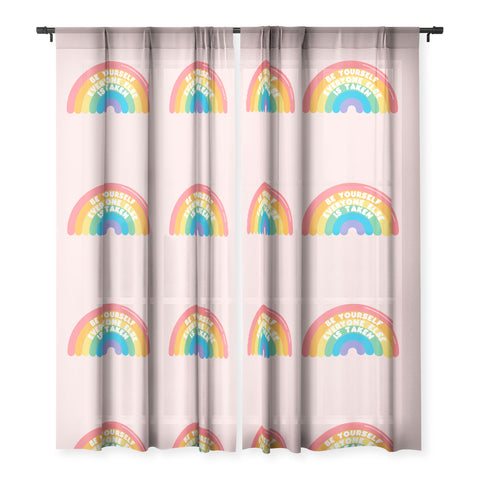 Emanuela Carratoni Be Yourself Everyone Sheer Window Curtain