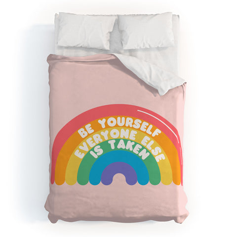 Emanuela Carratoni Be Yourself Everyone Duvet Cover
