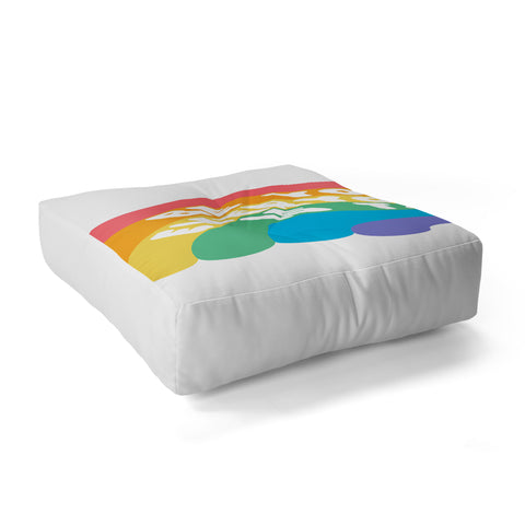 Emanuela Carratoni Be Yourself Everyone Floor Pillow Square