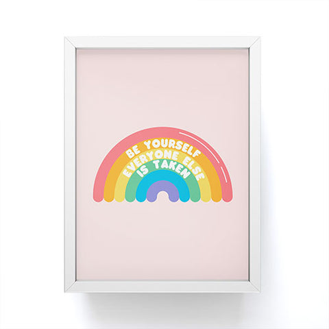 Emanuela Carratoni Be Yourself Everyone Framed Mini Art Print