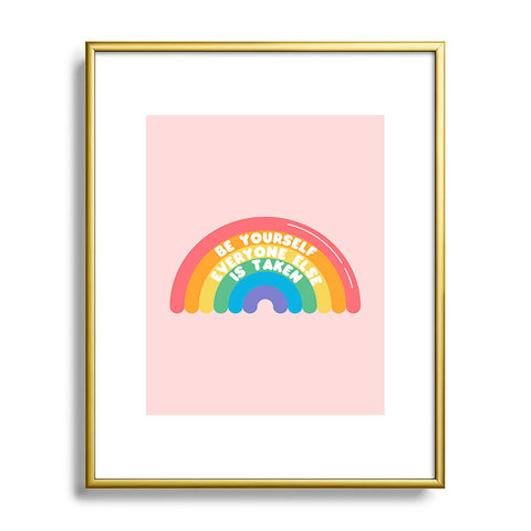 Emanuela Carratoni Be Yourself Everyone Metal Framed Art Print