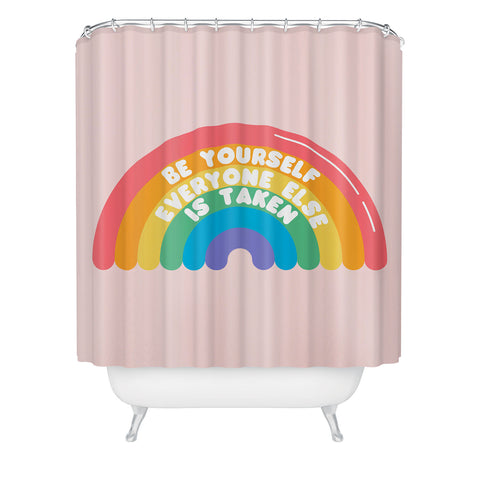 Emanuela Carratoni Be Yourself Everyone Shower Curtain