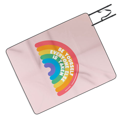 Emanuela Carratoni Be Yourself Everyone Picnic Blanket