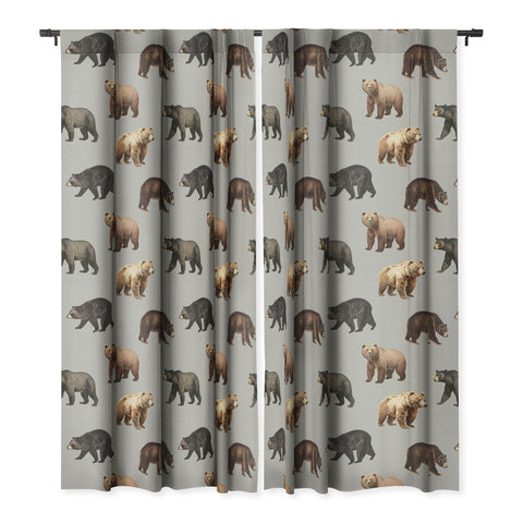 Emanuela Carratoni Bears Theme Blackout Window Curtain