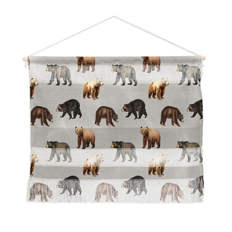 Emanuela Carratoni Bears Theme Wall Hanging Landscape