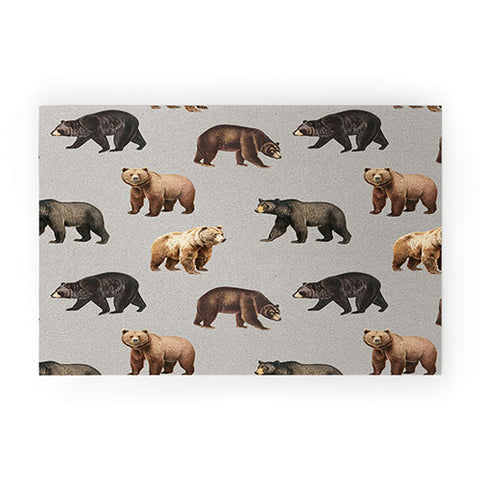 Emanuela Carratoni Bears Theme Welcome Mat
