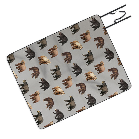 Emanuela Carratoni Bears Theme Picnic Blanket