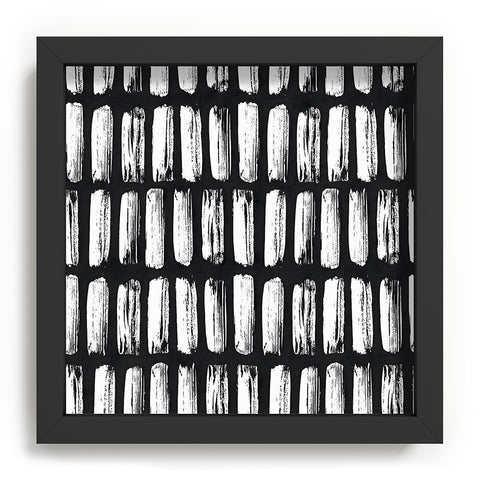 Emanuela Carratoni Black and White Texture Recessed Framing Square